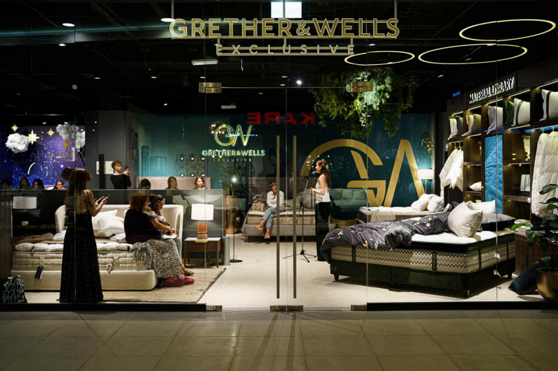 Алена Ахмадуллина и Grether & Wells Exclusive представили совместную коллекцию постельного белья в новом бутике бренда