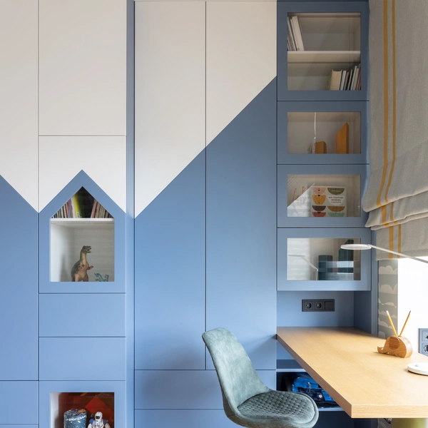 Голубой цвет в детской комнате: 50+ фото и нескучных примеров